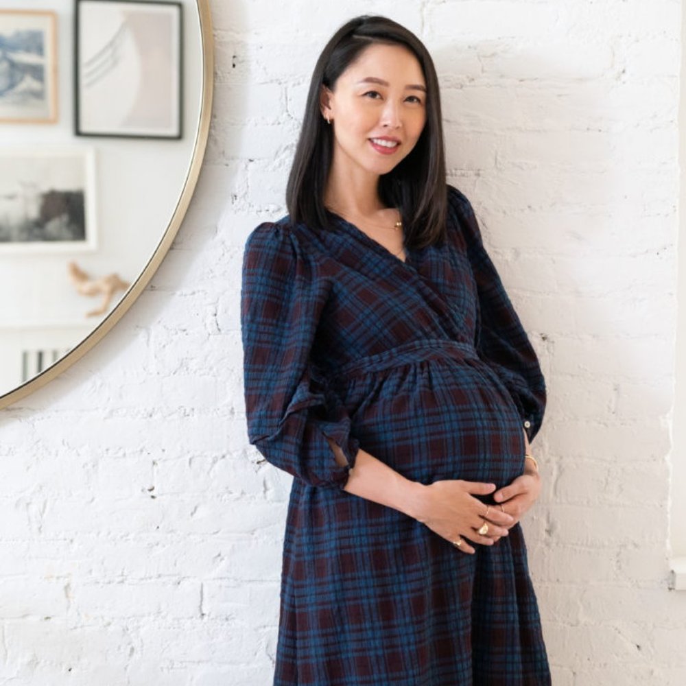 HATCH Collection | Maternity Midi Wrap Dress